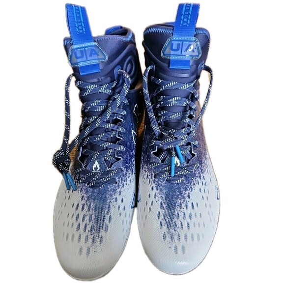 NEW Under Armour Men\'s Spotlight Lux MC 2. Cleats Blue/White Sz 10.5 3026576-400 main image 4